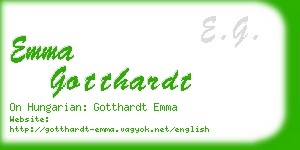 emma gotthardt business card